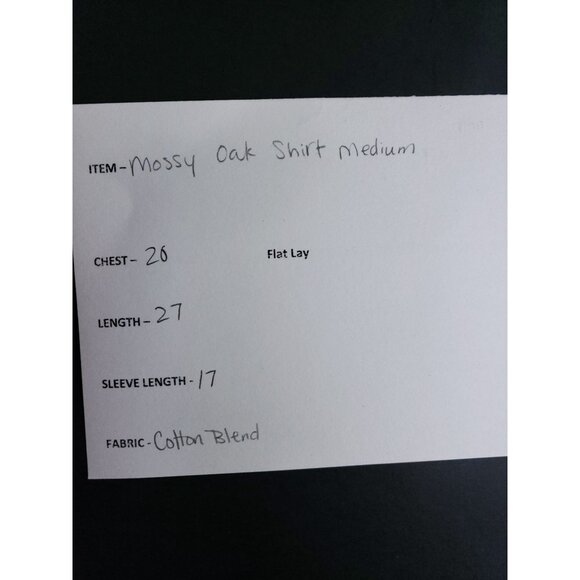 Mossy Oak Reglan Tee Shirt Men's Size Medium Camouflage - Picture 7 of 7